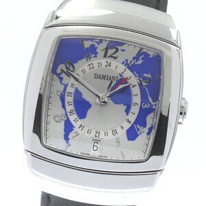 Damiani DX005AC Date Silver / Blue Dial Automatic Men's Watch_883236